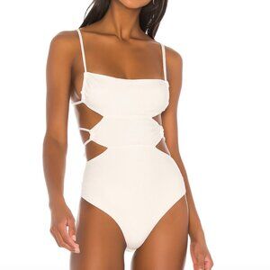 NEW h:ours Mindy Bodysuit White Cami Camisole Tank Top Hours
